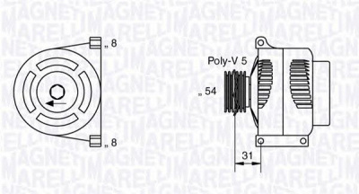 MAGNETI MARELLI 063377426010 -  Генератор